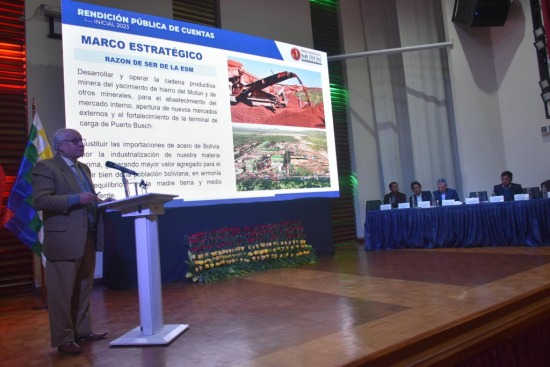 Complejo siderúrgico estará listo hasta diciembre  - Empresa Siderúrgica del Mutún