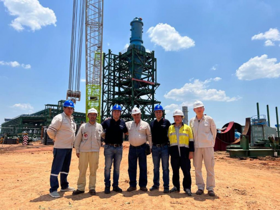 Montan con éxito reactor del Complejo Siderúrgico del Mutún  - Empresa Siderúrgica del Mutún