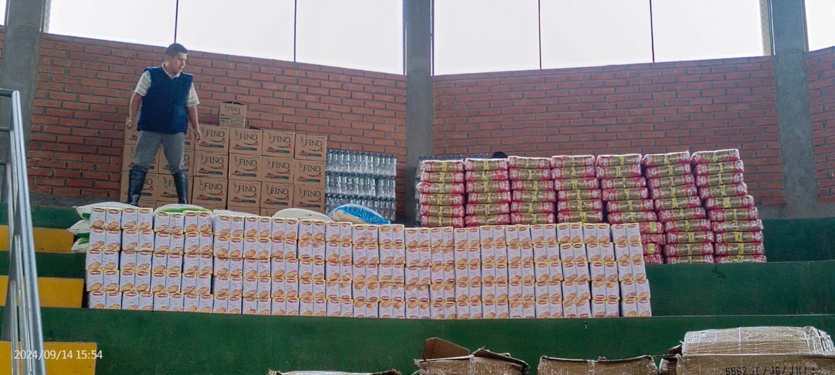 ESM apoya con tres toneladas de víveres a afectados por los incendios  - Empresa Siderúrgica del Mutún
