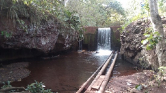 Represa en el rio San Juan del mutún y la Chalera  - Empresa Siderúrgica del Mutún