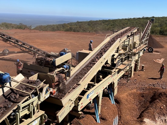 Nueva planta fija lista para la producción de hierro