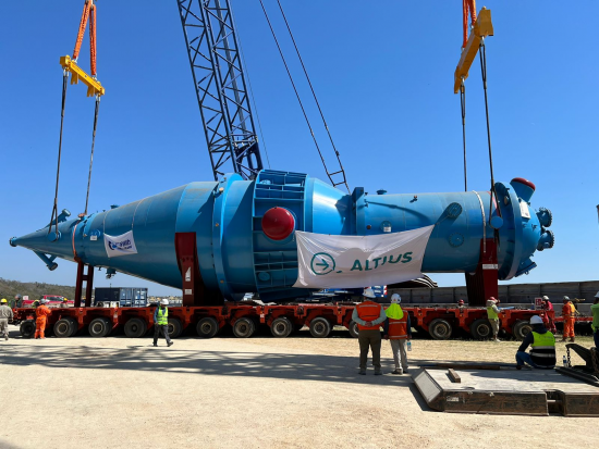 Reactor del Complejo Siderúrgico del Mutún ya está en Bolivia 