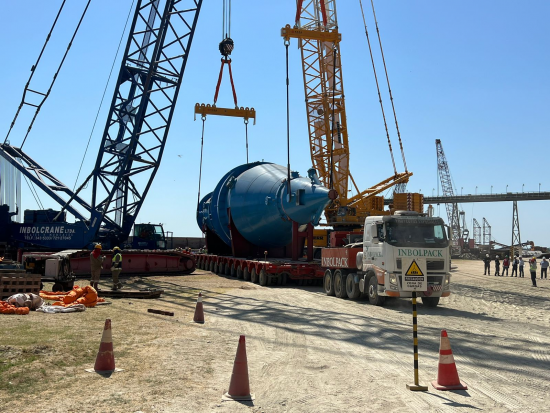 Reactor del Complejo Siderúrgico del Mutún ya está en Bolivia 