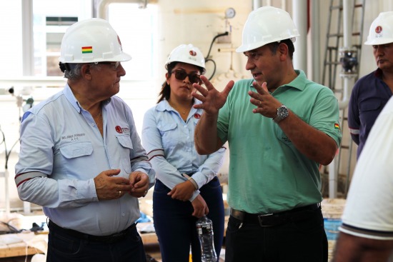 Concejales de Puerto Suárez constatan avance del 87% en complejo siderúrgico
