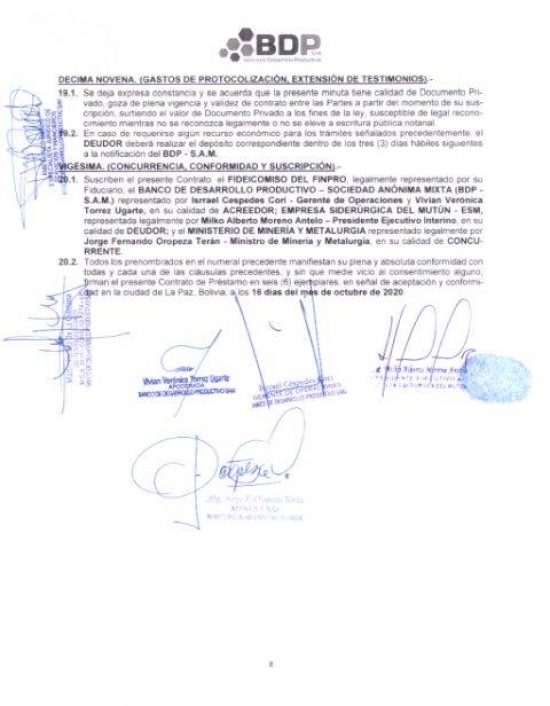 La ESM avanza a la industrialización del Mutún